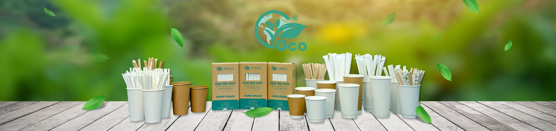 Paper GCO Ống hút giấy, cốc giấy, ly giấy, bát giấy, tô giấy, đĩa giấy